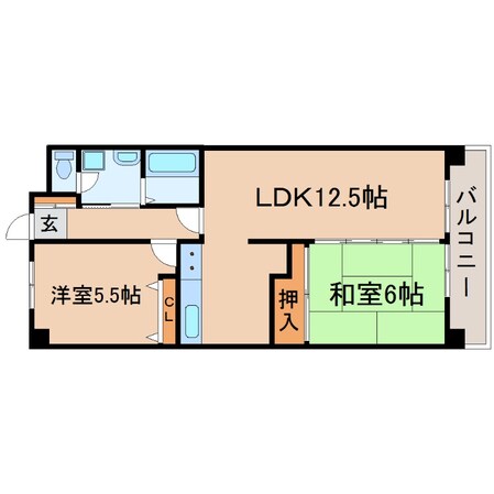 門戸厄神駅 徒歩9分 2階の物件間取画像